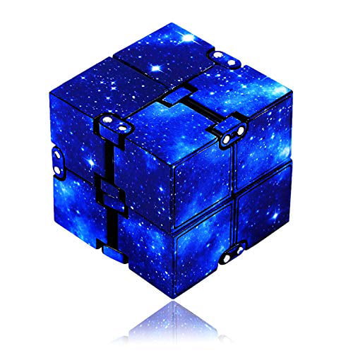 Metal Infinity Cube Anxiety and Autism Adult and Children. Infinity Turn Spin Cube EDC Fidgeting for ADD ADHD Fidget Cube New Version Fidget Finger Toys